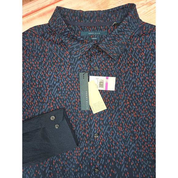 Perry Ellis Mens Stretch Button-Down Shirt 2X NWT NEW - Picture 3 of 9